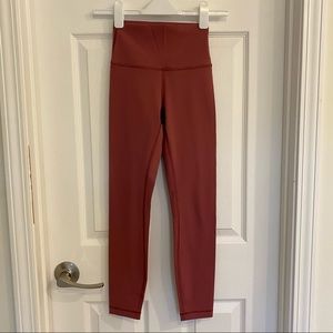Lululemon Wunder Under Tight Misty Merlot Pink Red
